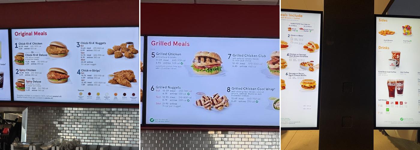 Chick-fil-A Menu