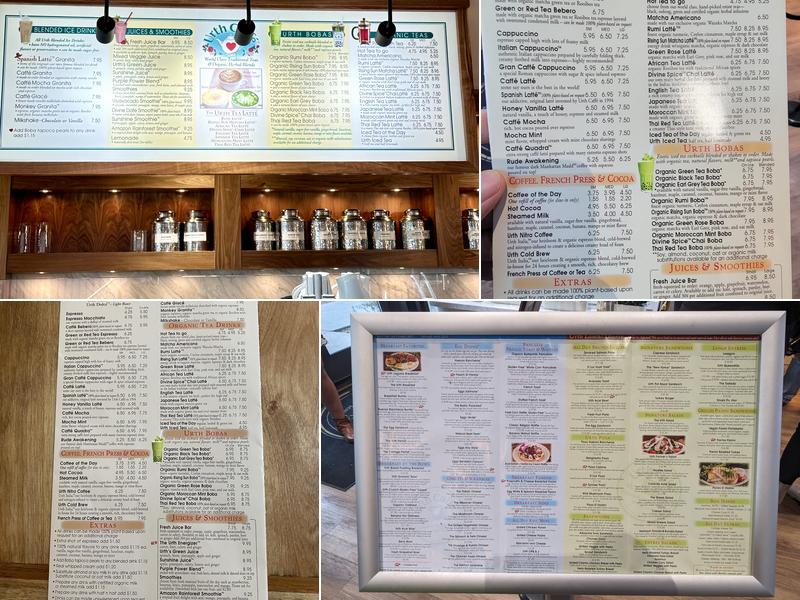 Urth Caffe Menu
