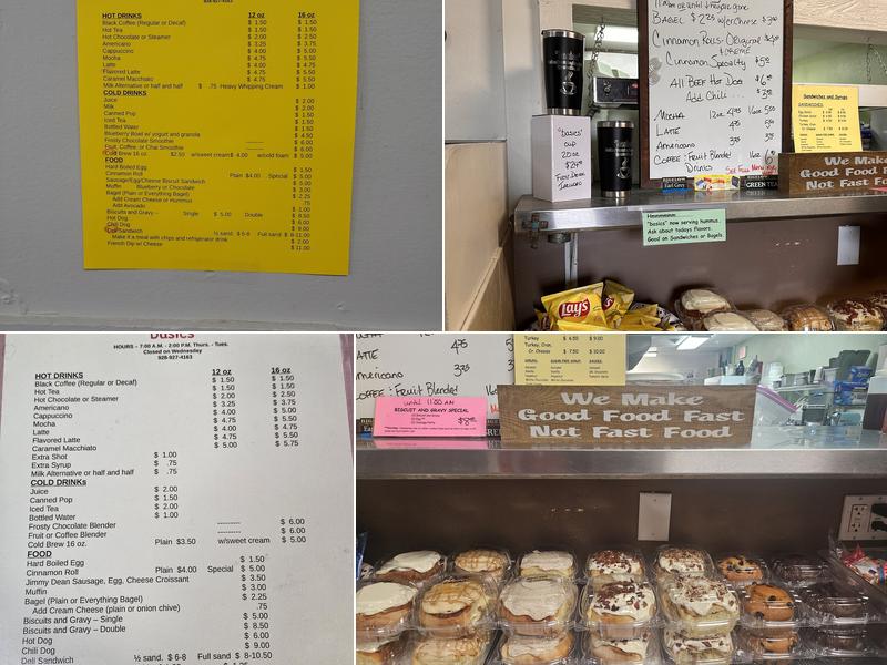 Basics Deli Menu