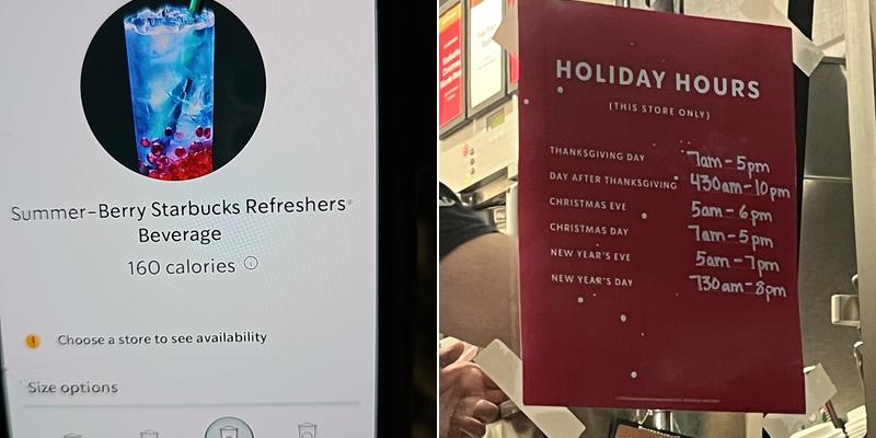 Starbucks Menu