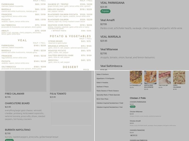 Fig & Tomato Italian European Eatery Menu