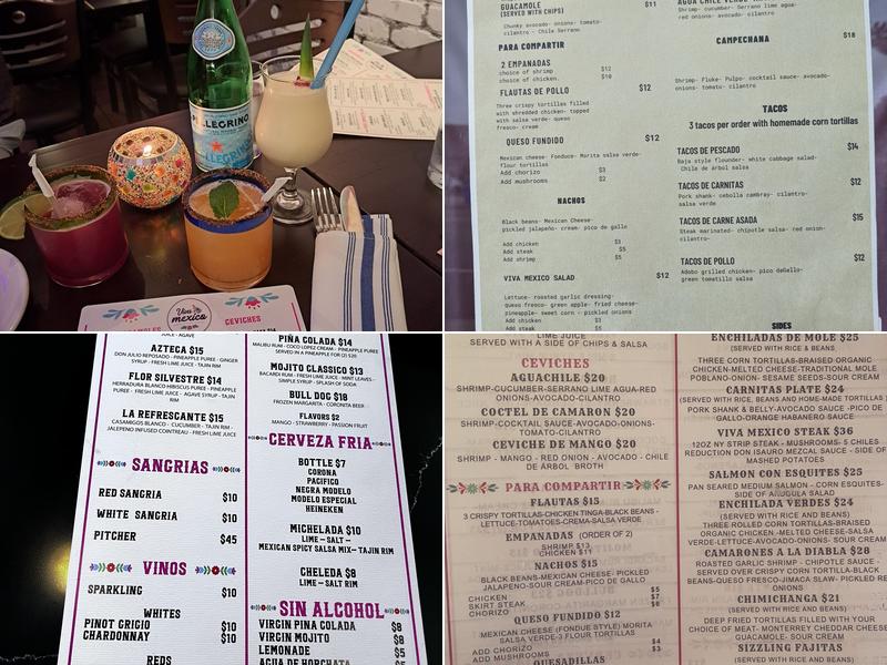 Viva Mexico Restaurant Menu