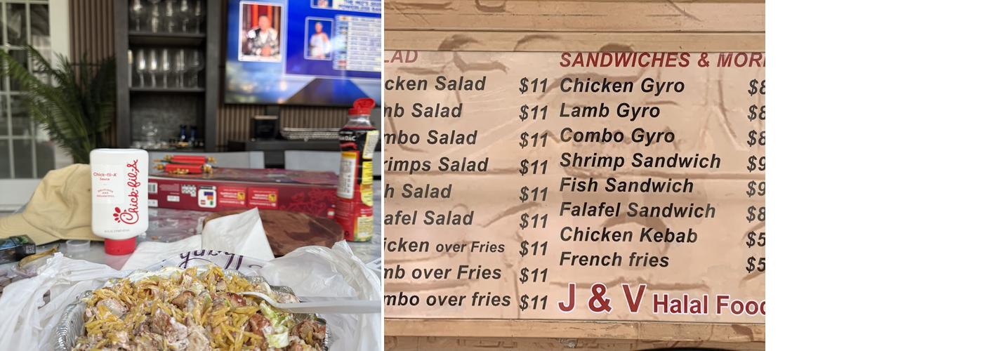 J&V Halal Food Gyro & Chicken Over Rice Menu