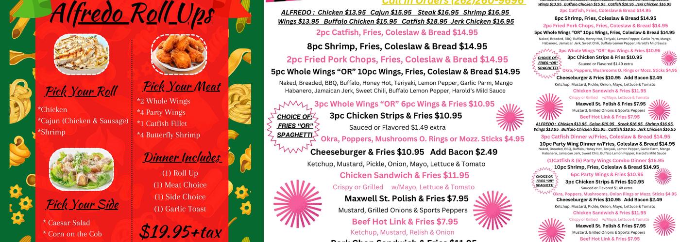 Season'd LLC Menu