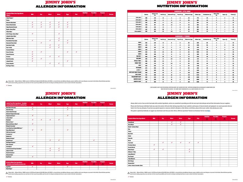 Jimmy John's Menu