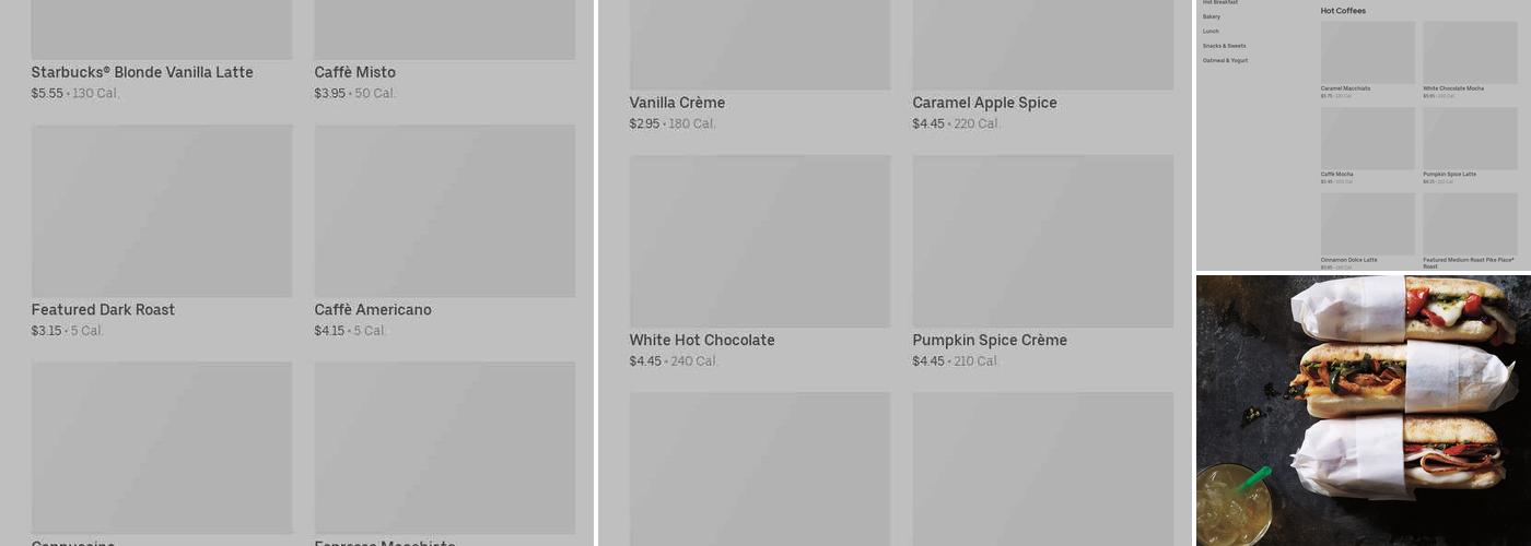 Starbucks Menu