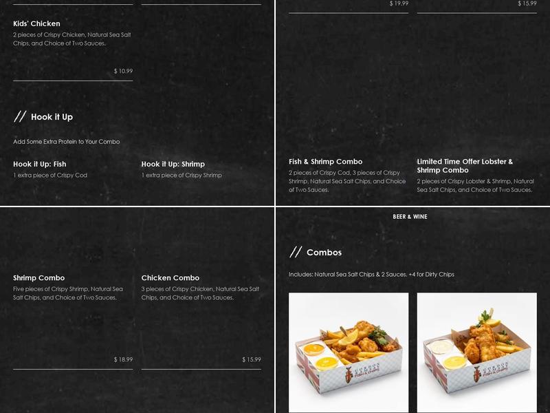 Gordon Ramsay Fish & Chips Menu