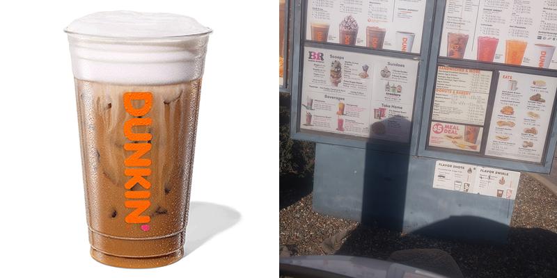 Dunkin' Menu