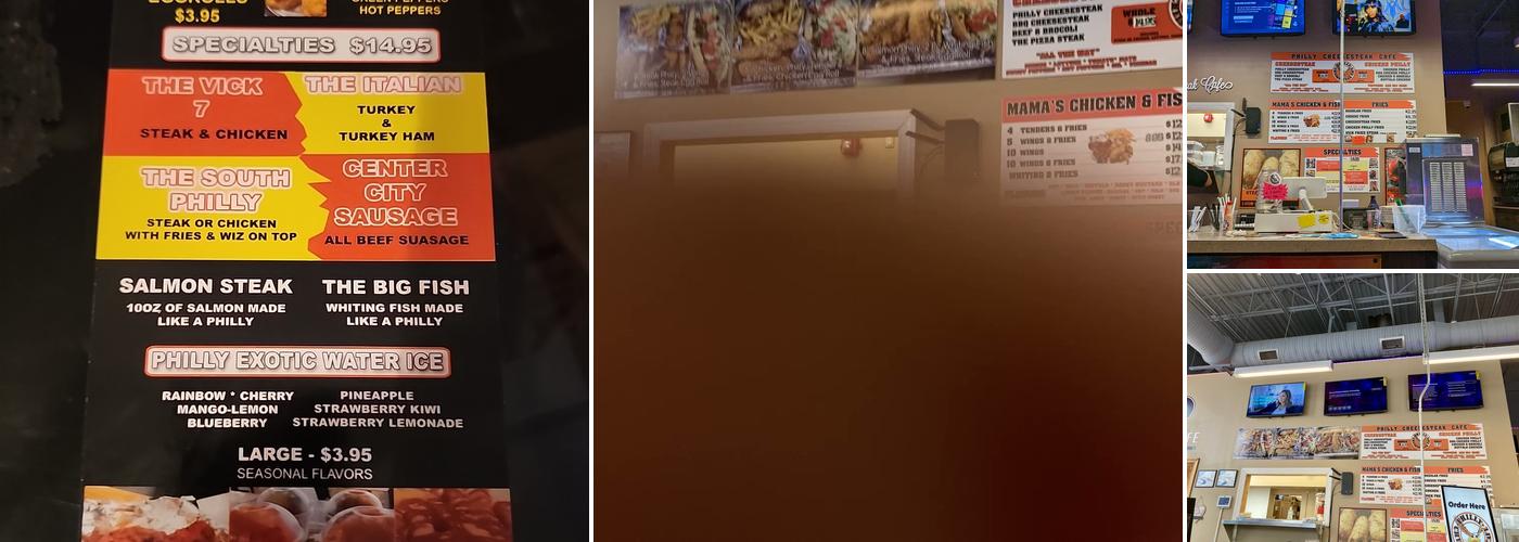 Philly cheesesteak cafe - Hampton Location Menu
