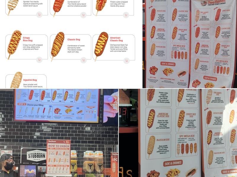 Two Hands Corn Dogs Menu