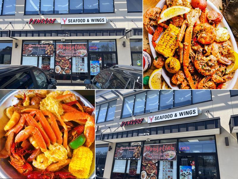 Penrose Cheesesteak&Cajun Seafood&Wings&mongolian grill bowl
