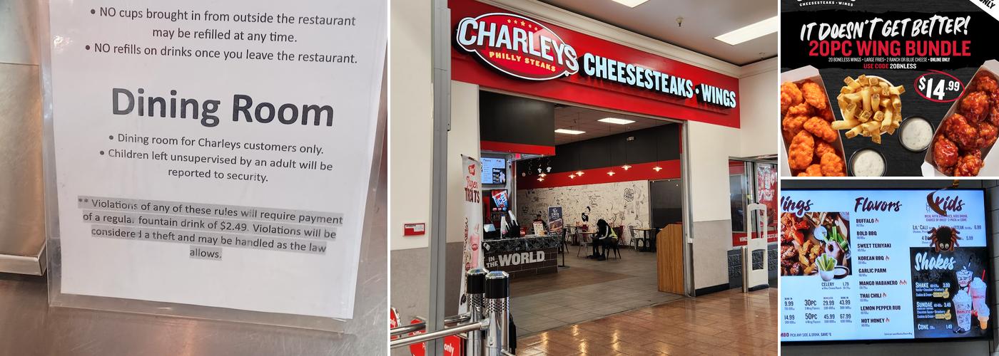 Charleys Cheesesteaks and Wings Menu