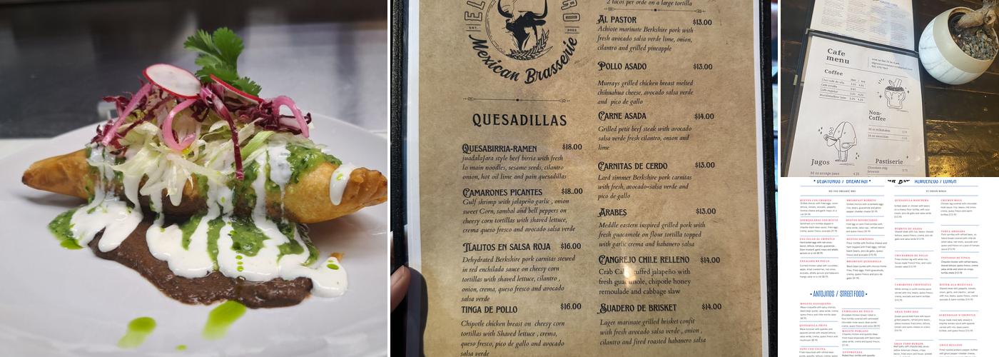 El Gran Toro Mexican Brasserie Menu