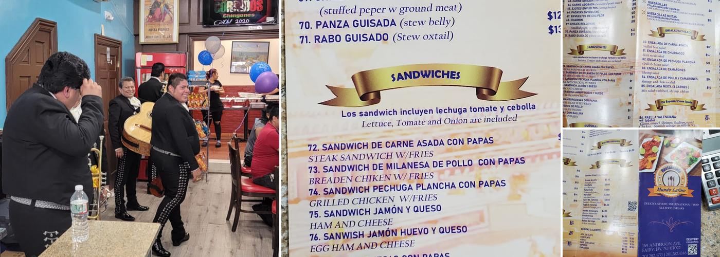 Mundo Latino Restaurant & Bakery Menu