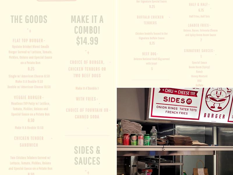 Blue Collar Burger Menu