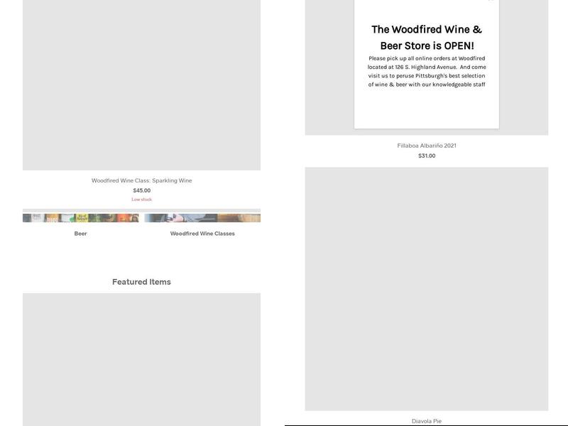 Woodfired Pizza Menu