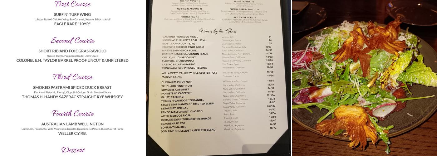 Charlie's of Lincroft Menu