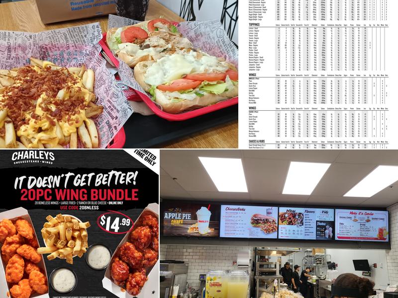 Charleys Cheesesteaks and Wings Menu