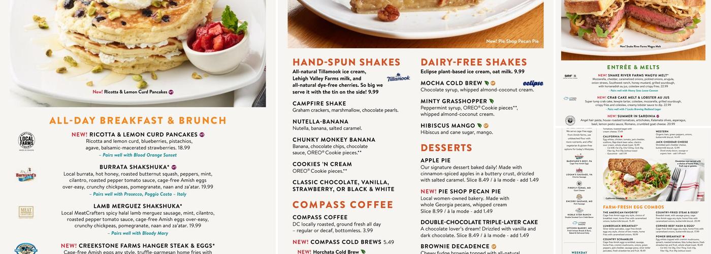 Silver Diner Menu