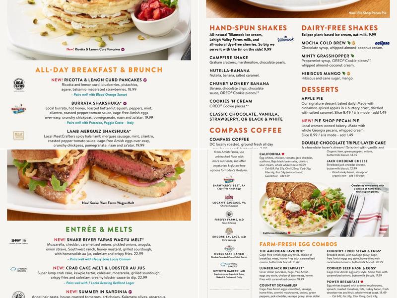 Silver Diner Menu