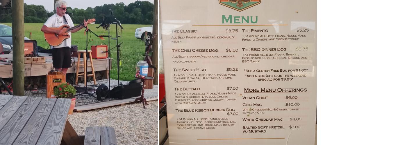 CAMP Irvington Menu