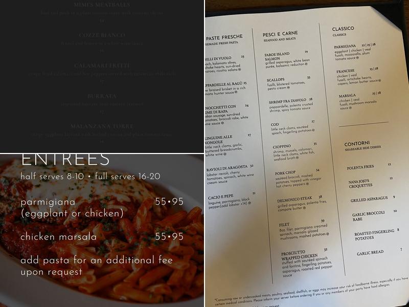 Vuolo's Menu