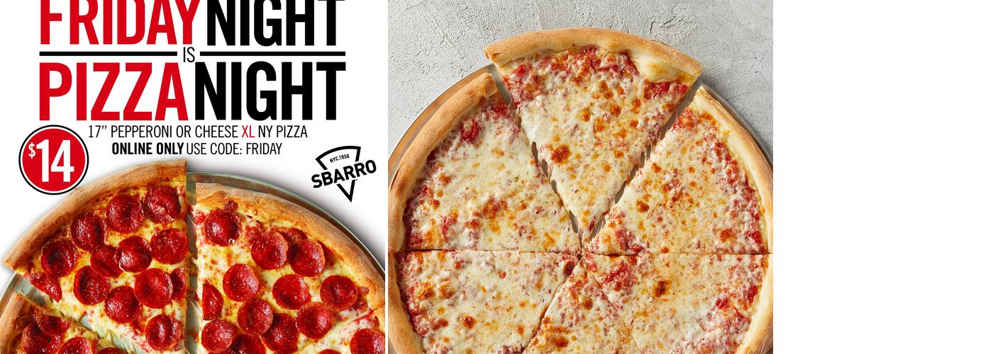 Sbarro Menu