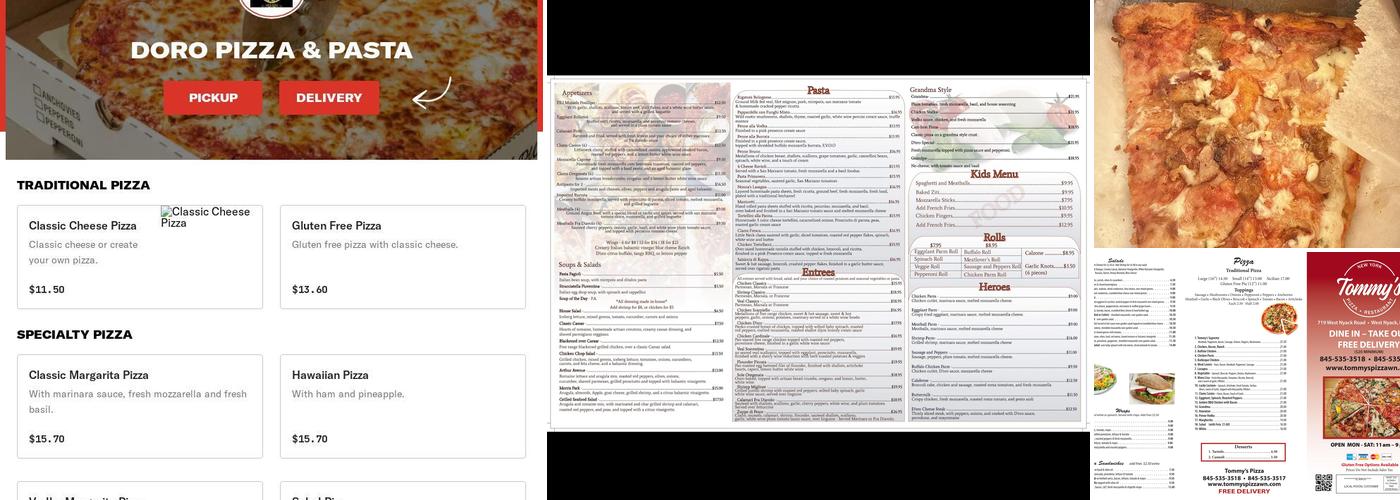 Doro Pizza&Pasta Menu