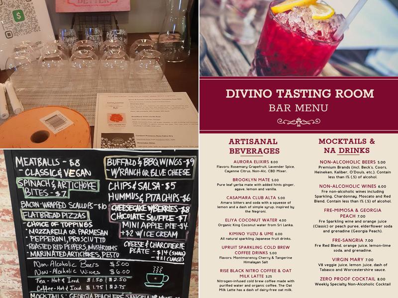 Divino Tasting Room, Eatery & Lounge Menu