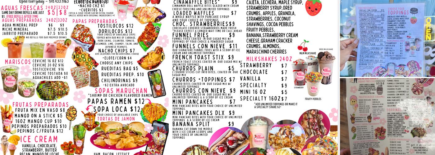 Ay Chabela Snacks Menu