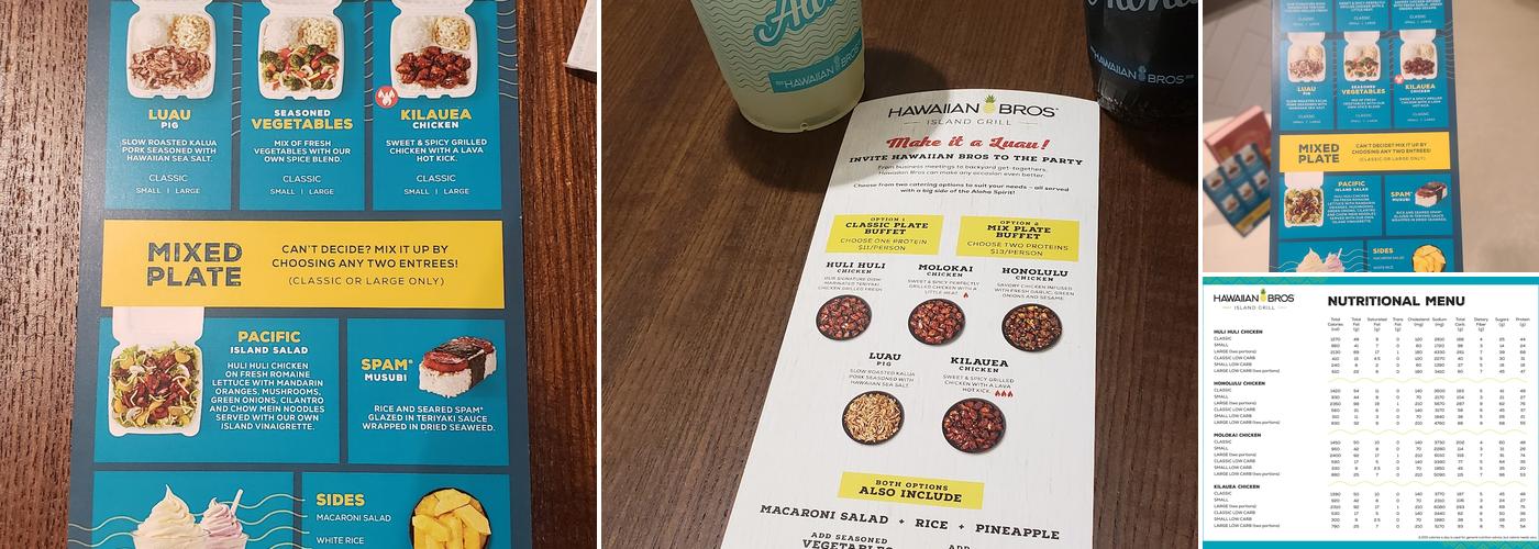 Hawaiian Bros Island Grill Menu