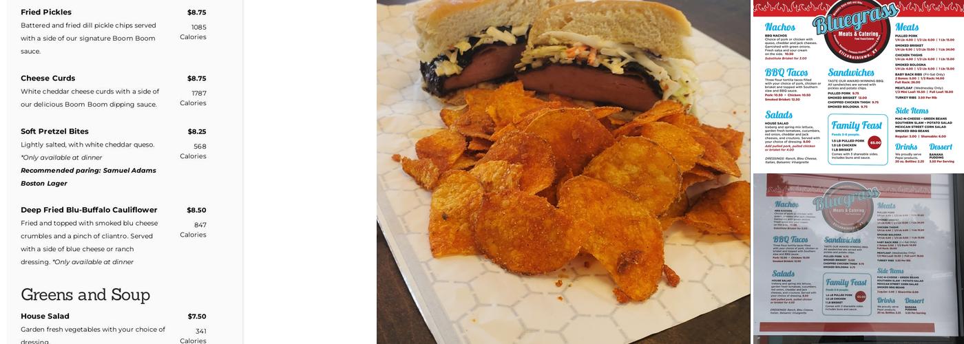 Bluegrass Meats and Catering Menu