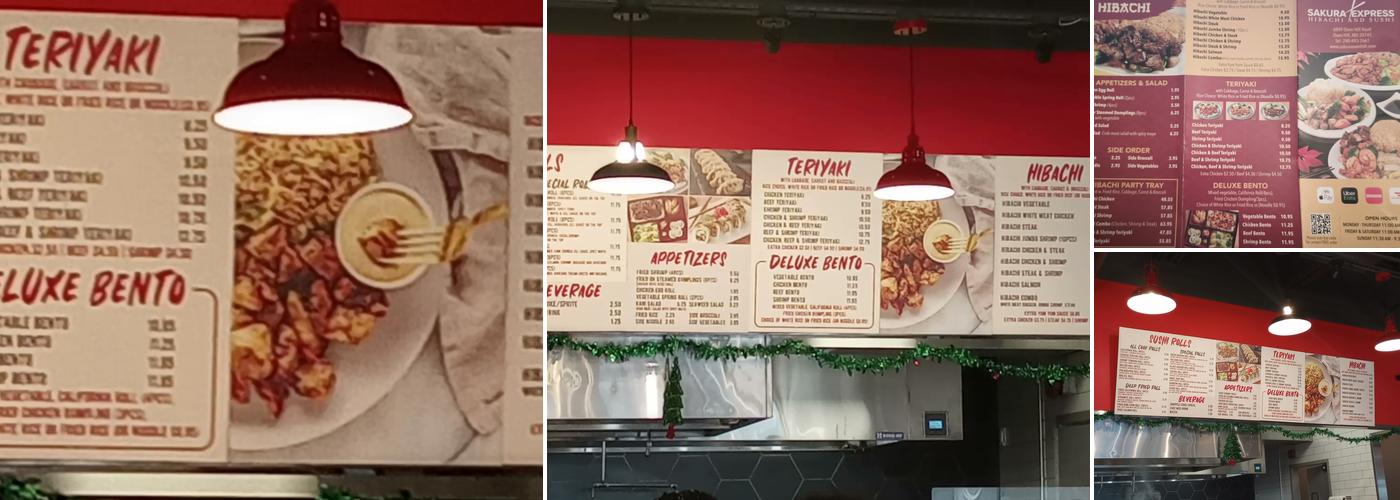 Sakura Express Menu