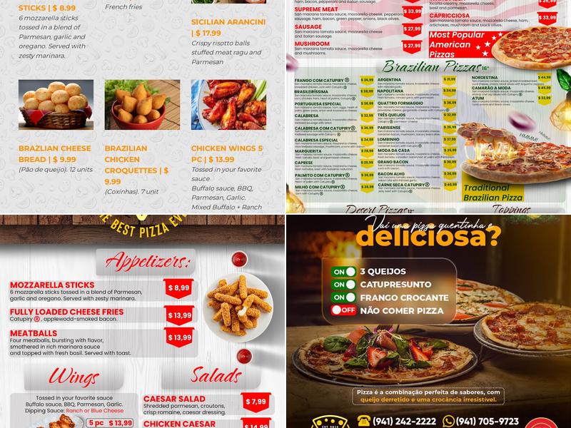 My Slice Pizza Menu