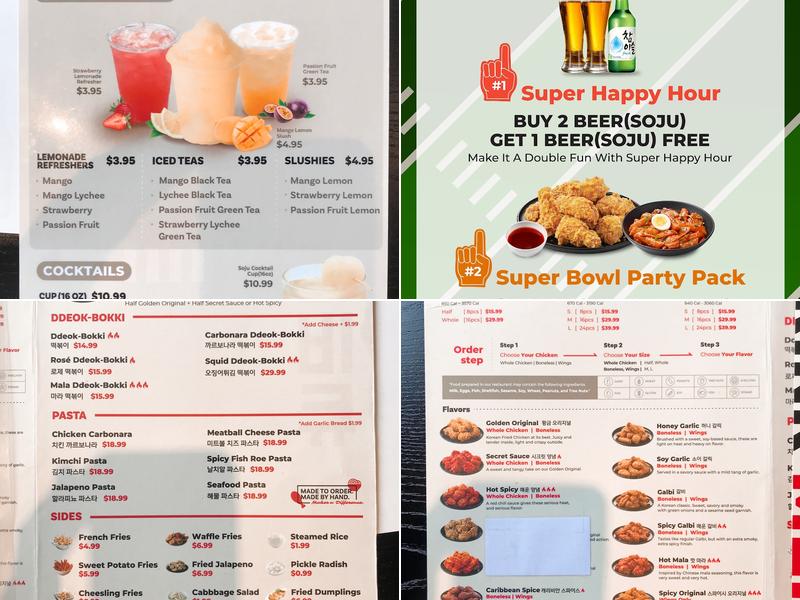 bb.q Chicken Garden Grove Menu