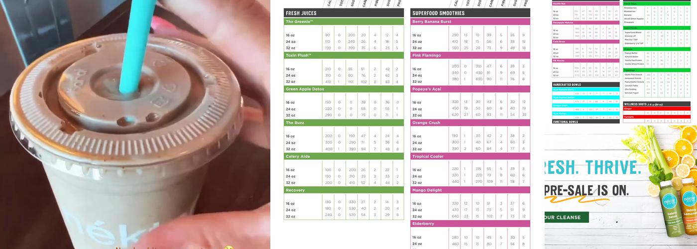 Nekter Juice Bar Menu