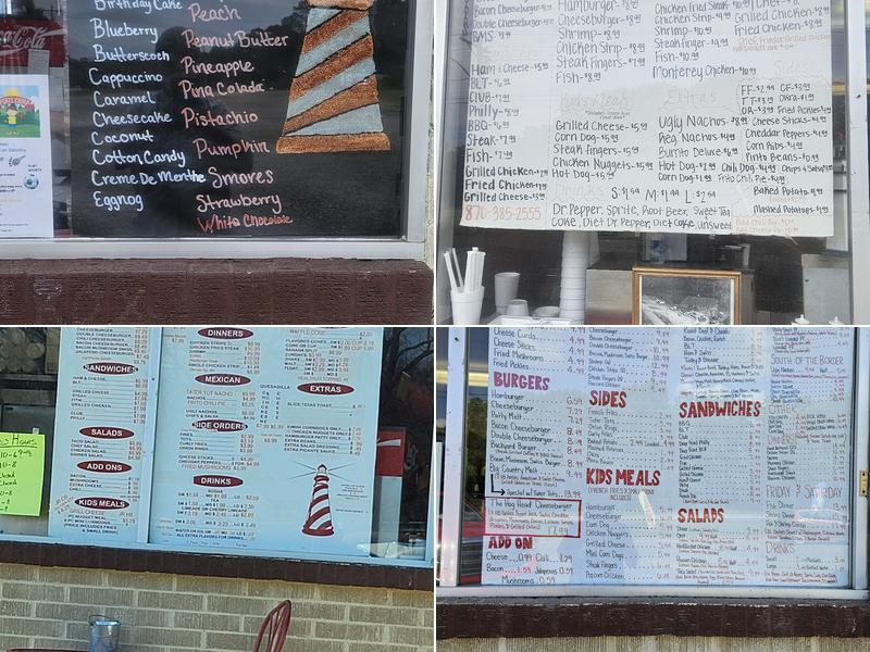Lighthouse Drive In Menu