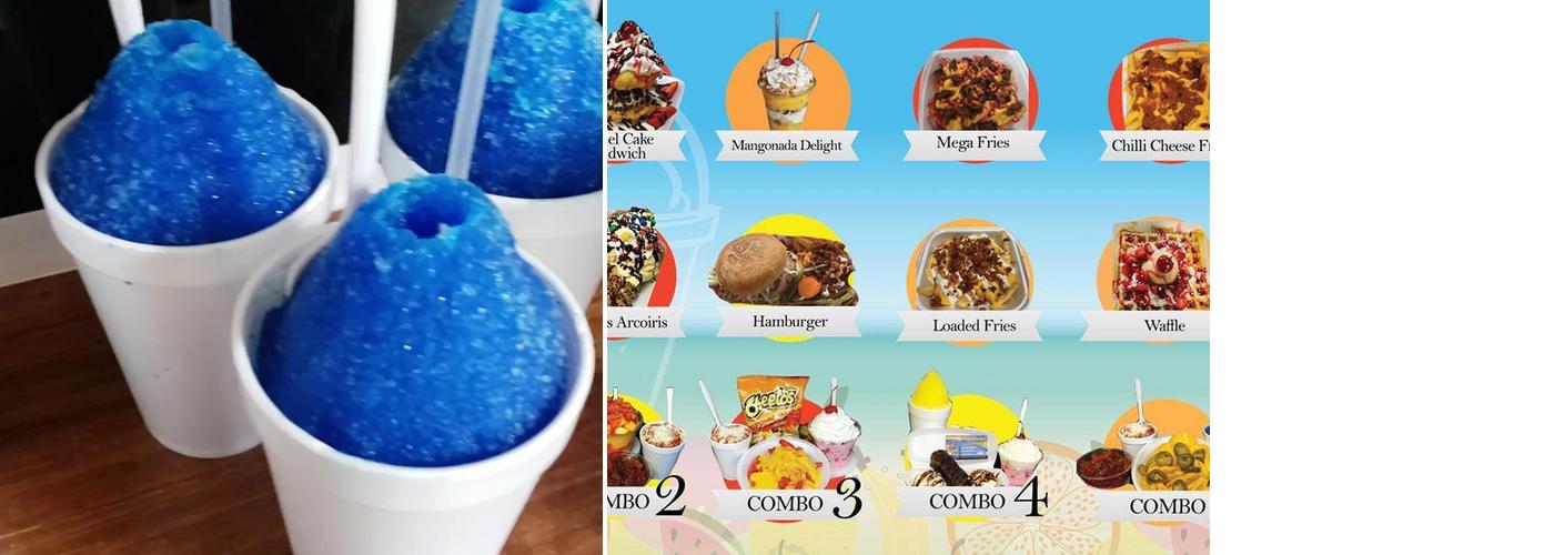 Arcoiris Snow Cones Menu