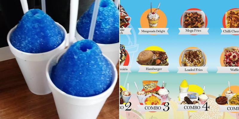 Arcoiris Snow Cones Menu