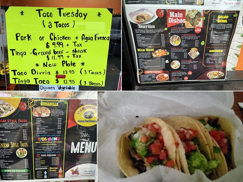 Campos Grill Menu