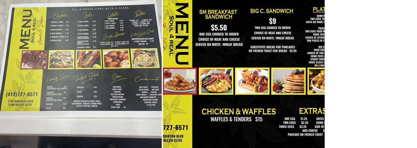 Soul4realkitchen Menu