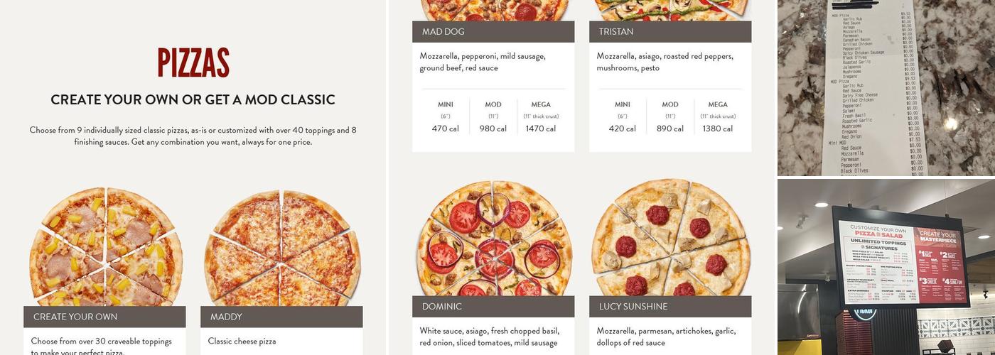 MOD Pizza Menu