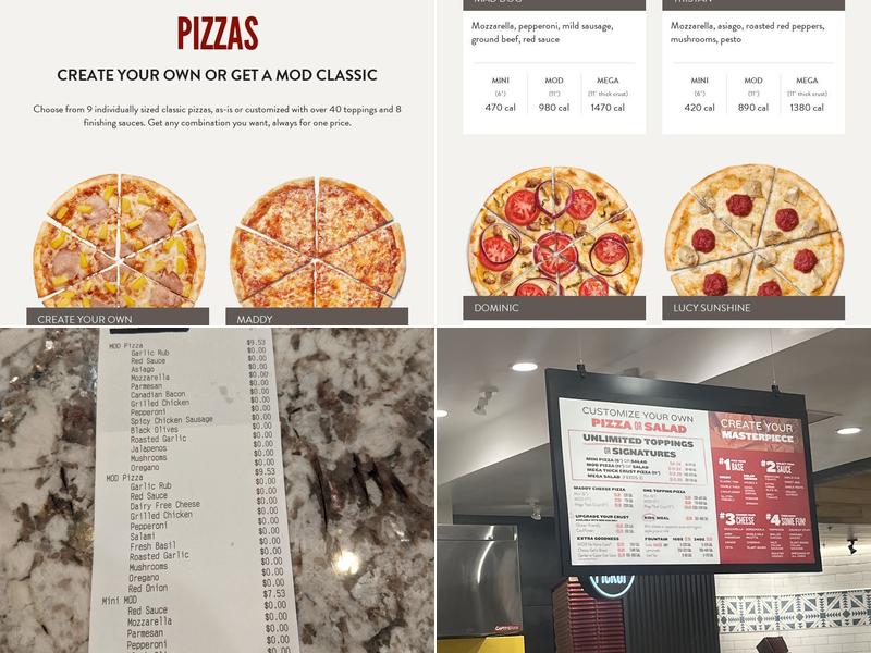 MOD Pizza Menu