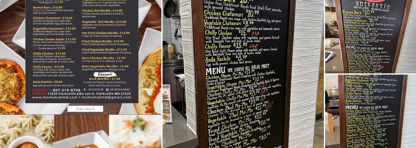 Momo Hub Menu