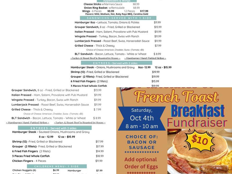 At Ease Campground and Marina Menu