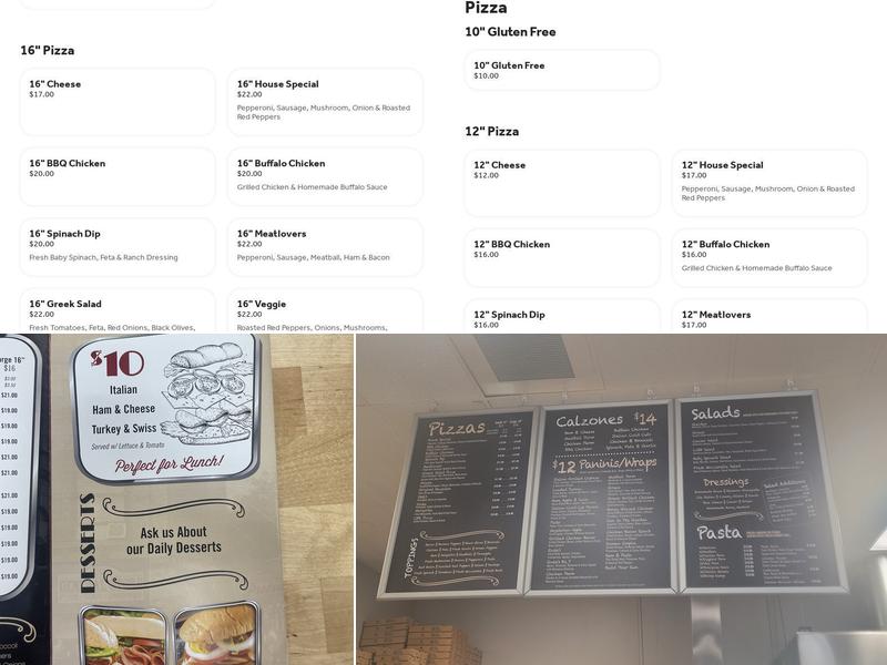 Rosie's Pizzeria - Quincy Menu