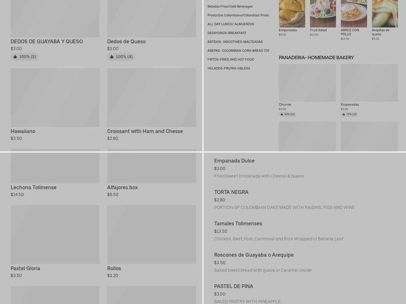 Los Hornitos Menu