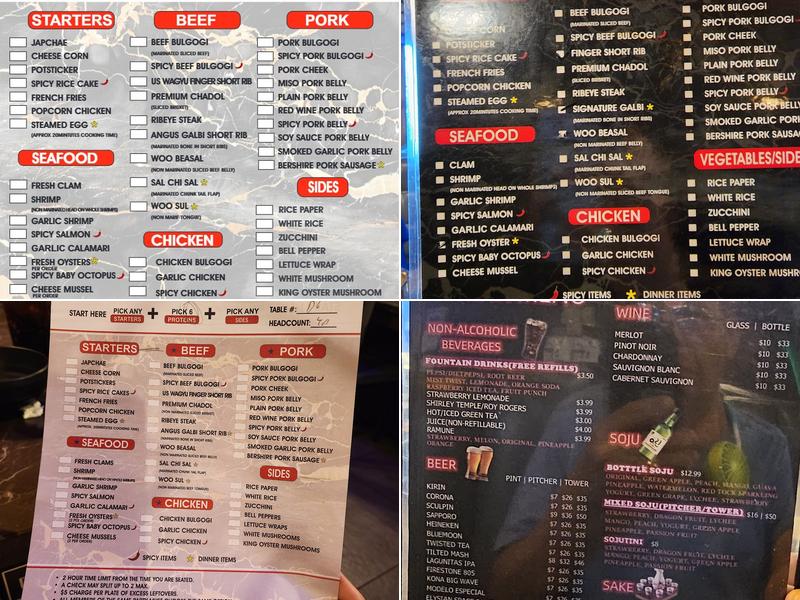 Gogi Korean Bbq &Hot Pot Menu