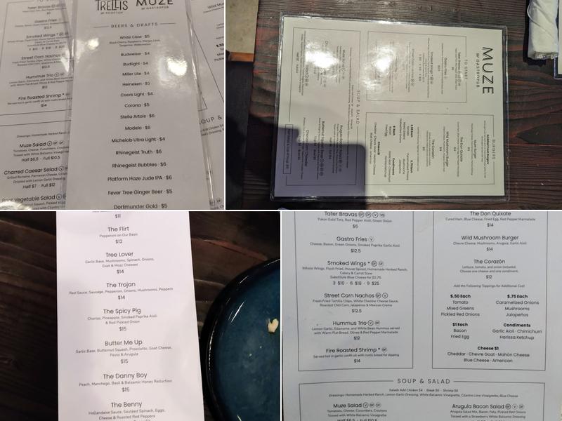 Muze Gastropub Menu