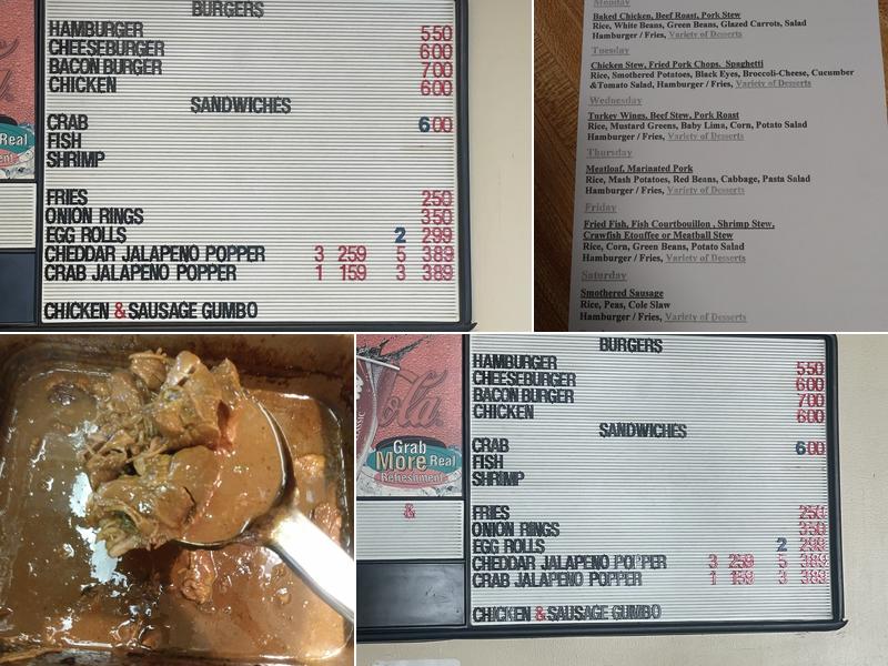 Durand’s Cafe Menu